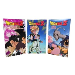 Dragon Ball Z Lot 3 VHS Bardock Father Goku Majin Buu Emergence Fusion Evil Buu
